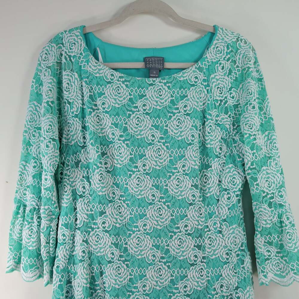 Rabbit Rabbit Rabbit Designs Lace Floral Dress, Size 16 - Picture 7 of 7